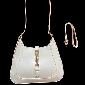 Jackie Small White Shoulder Bag